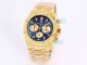 Copy AP Royal Oak Chronograph Frosted Gold Watch Green Chronograph Dial 41MM (3)_th.jpg